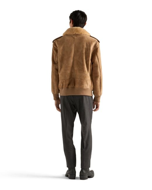 Bomber di Prada in Natural da Uomo