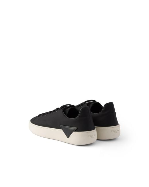 Prada Black Court Re-Nylon Sneakers for men