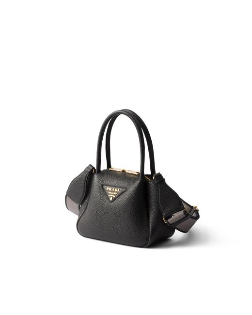 Prada Black Liaison Mini Leather Handbag