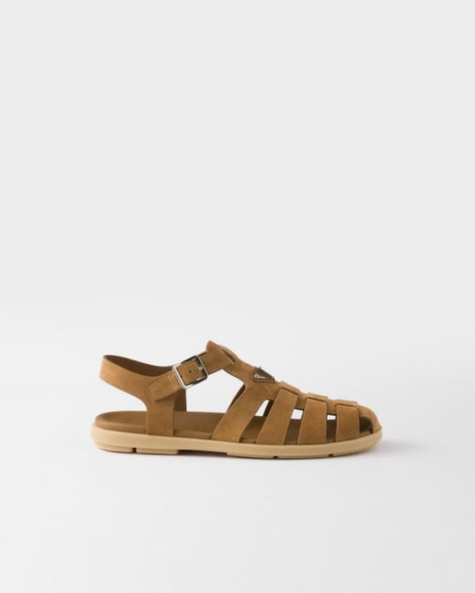 Sandali A Gabbia di Prada in Multicolor da Uomo