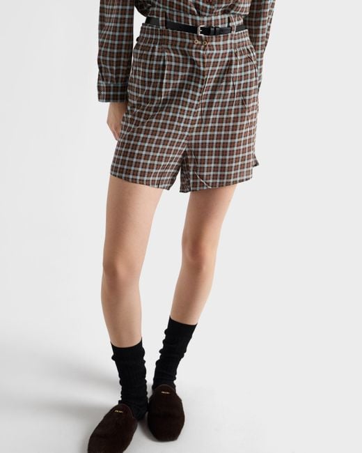 Shorts di Prada in White