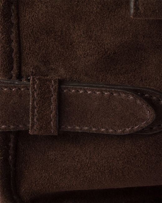 Prada Brown Suede Shoulder Bag for men