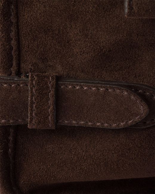 Prada Brown Suede Shoulder Bag for men