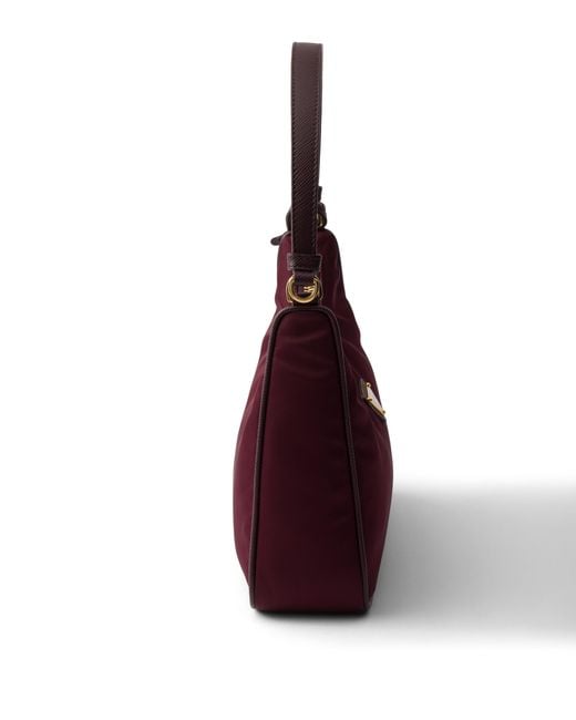 Prada Red Re-Edition 2005 Re-Nylon And Saffiano Mini Bag