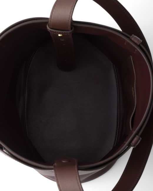 Borsa A Secchiello Buckle di Prada in White