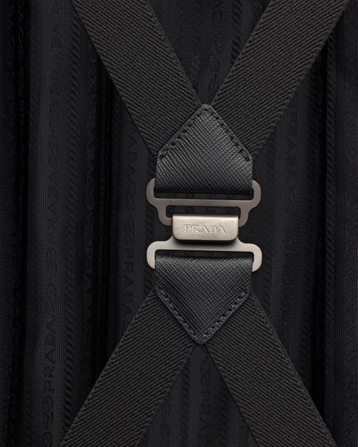 Prada Purple Saffiano Leather Trolley