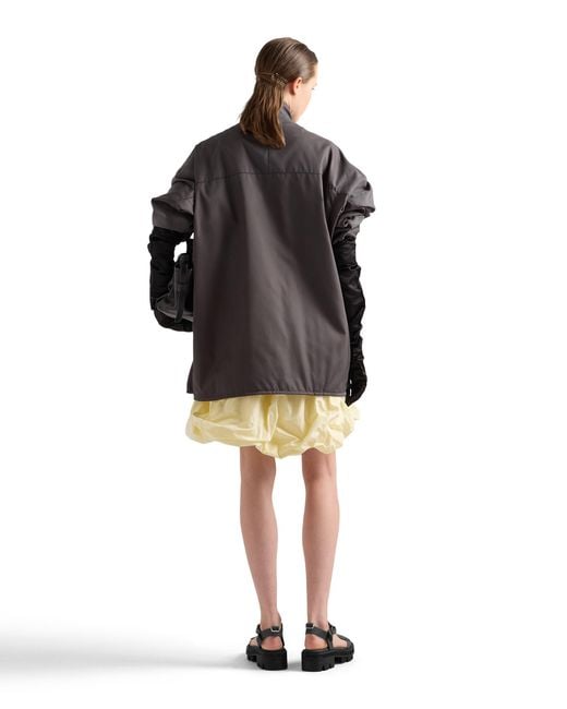 Prada Natural Technical Taffeta Skirt