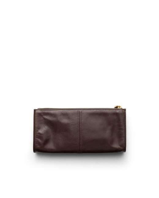 Prada Brown Leather Pouch