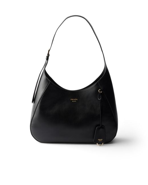 Prada Black Boogie Large Leather Bag