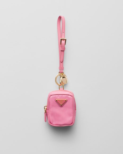 Mini Pochette Re-Edition 1978 En Re-Nylon Avec Porte-Clés Prada en coloris Pink