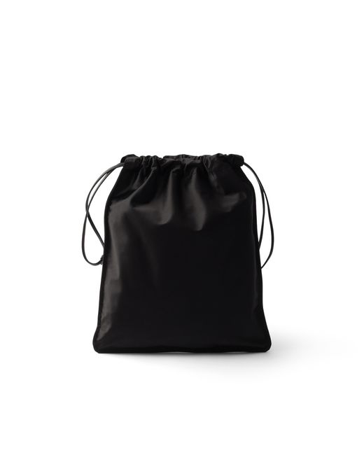Prada Black Wish Silk Duchesse Pouch