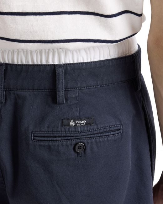 Bermuda di Prada in Blue da Uomo