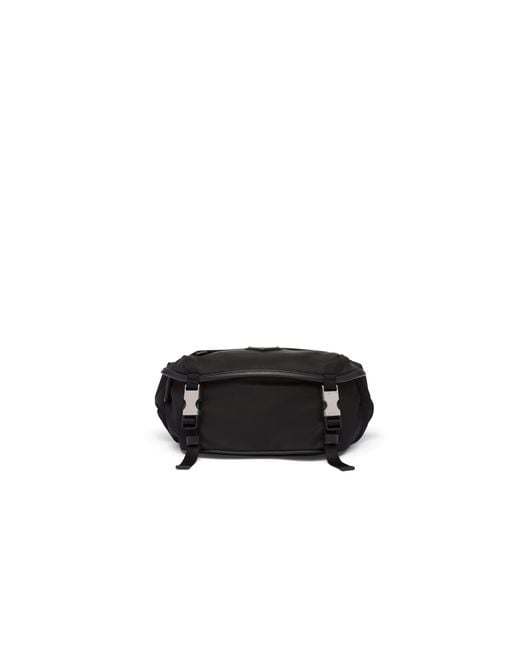 Prada Black Re-nylon And Saffiano Leather Shoulder Bag for men