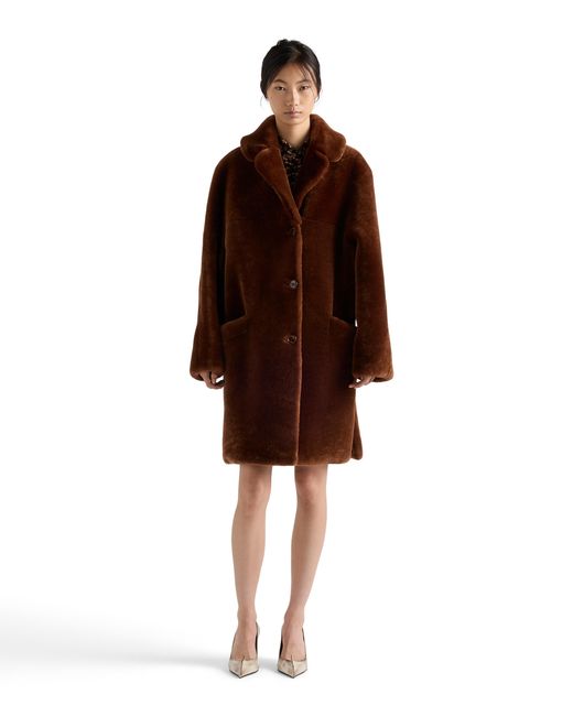 Cappotto di Prada in Brown