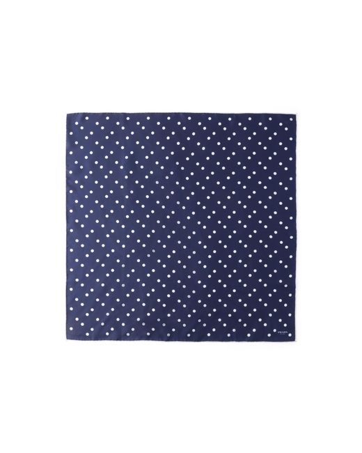 Prada Blue Polka-Dot Scarf
