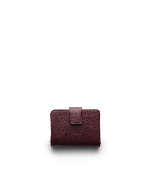 Prada Purple Small Saffiano Leather Wallet