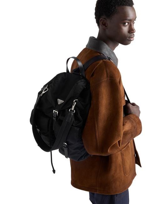Prada Black Re-Nylon Backpack for men