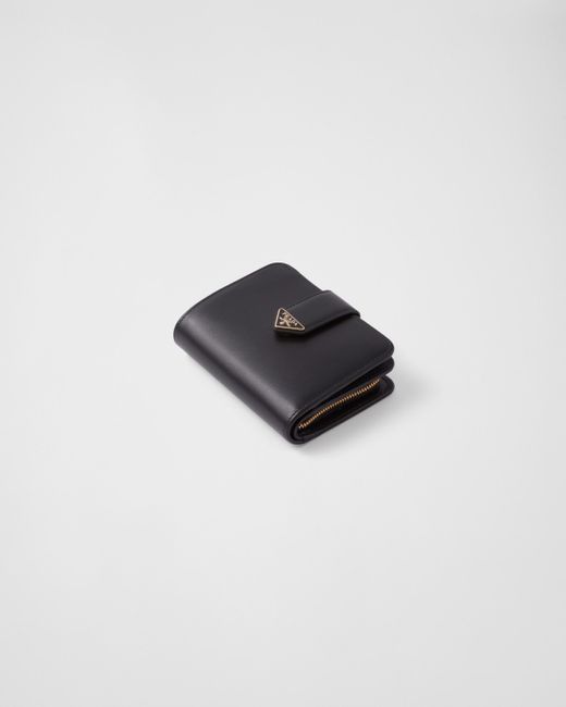 Prada White Small Leather Wallet
