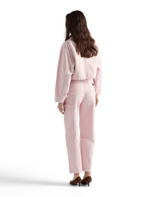 Prada Pink Canvas Pants