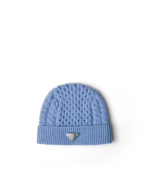 Prada Blue Wool Beanie