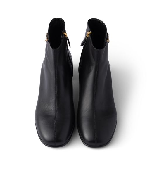 Prada Black Nappa Leather Booties