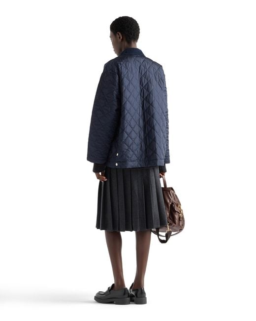 Prada Blue Re-Nylon Blouson Jacket