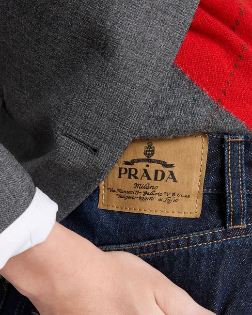 Prada Blue Denim Miniskirt