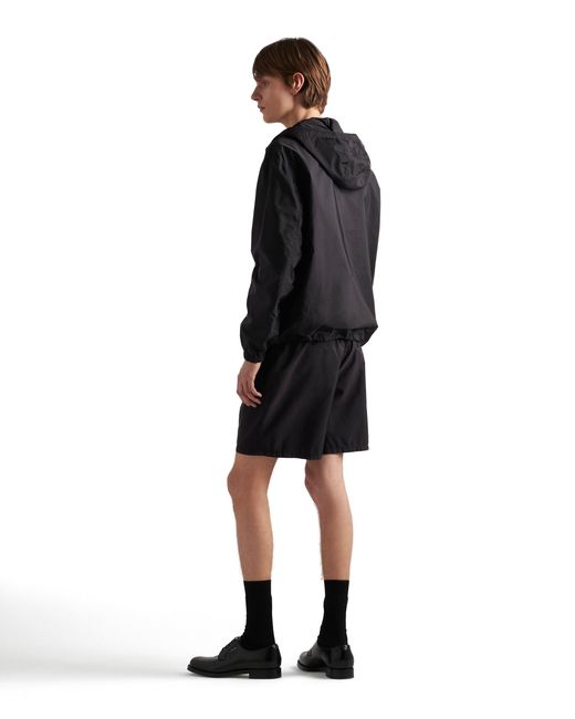 Prada Black Re-Nylon Swim Trunks for men