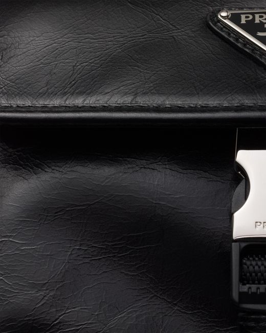 Étui Pour Smartphone À Plaque Logo Prada pour homme en coloris Black
