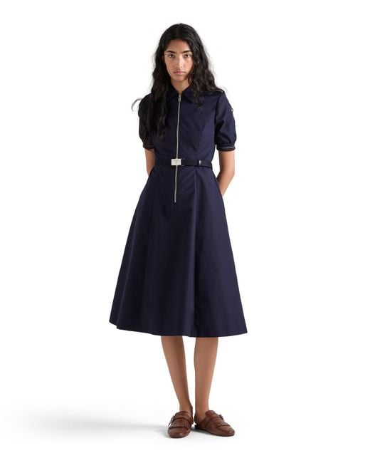 Prada Blue Poplin Dress
