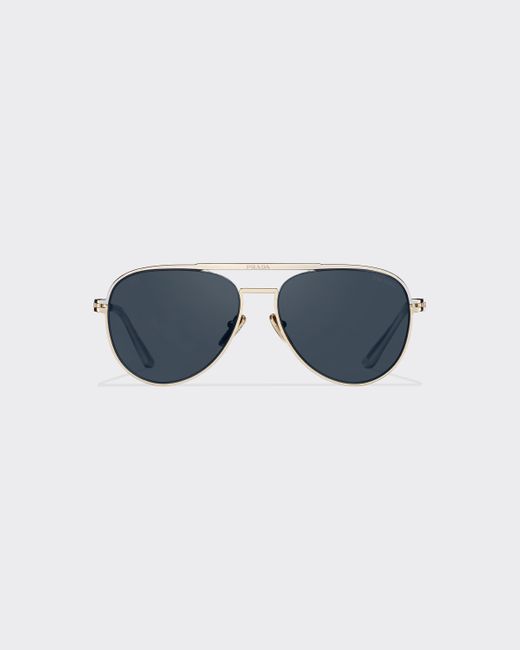 Prada Blue Sunglasses With Logo for men