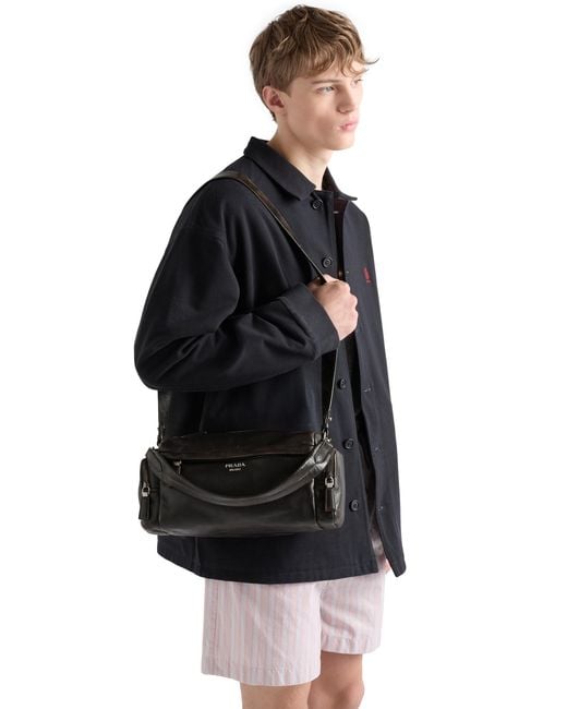 Borsa A Tracolla di Prada in Black da Uomo