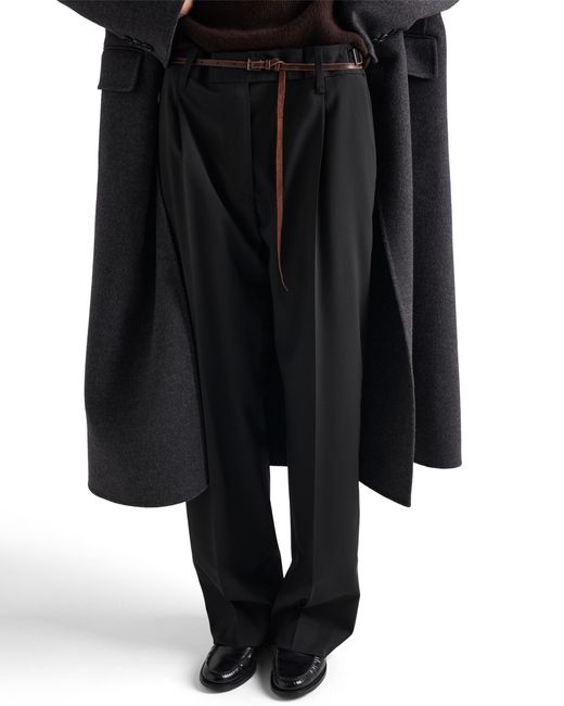 Prada Black Light Wool Pants