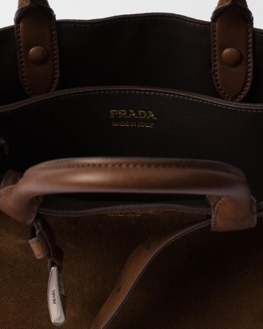 BORSA A MANO di Prada in Brown