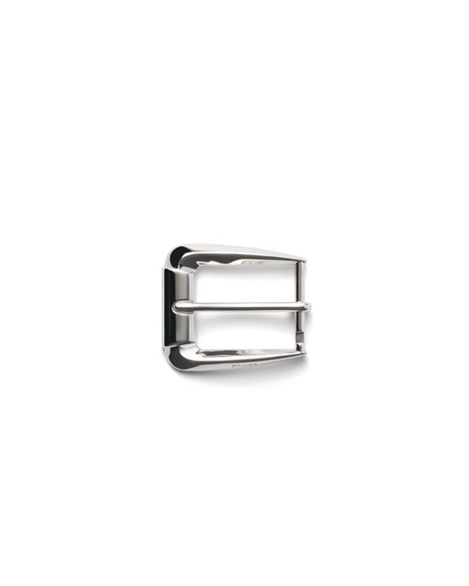 Prada Metallic Metal Belt Buckle for men