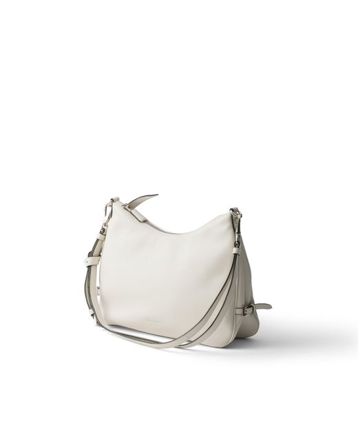 Borsa Fold Medium di Prada in White