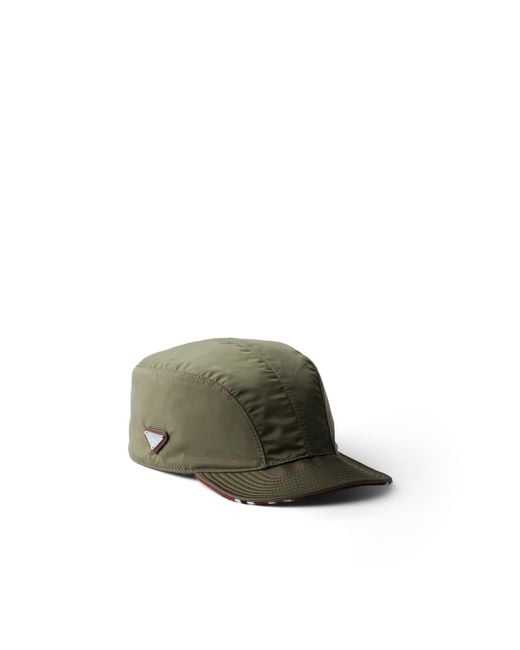 Prada Green Re-Nylon Baseball Cap