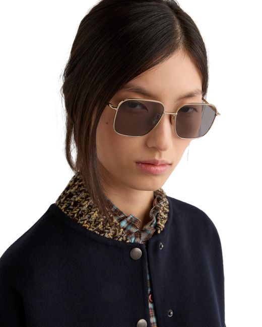 Prada Gray Eyewear Collection Sunglasses