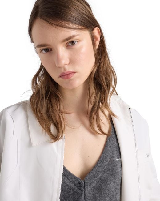 Prada Black Cropped Cashmere Cardigan