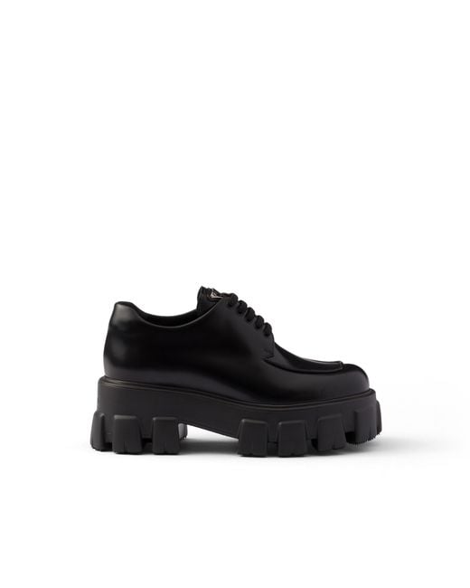 Scarpe Stringate Monolith di Prada in Black