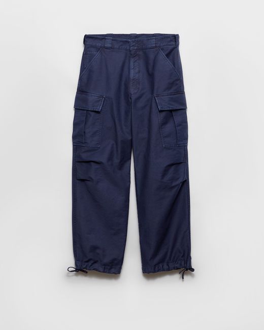 Prada Blue Cotton Cargo Pants for men