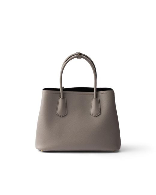 Borsa Double Medium di Prada in Gray