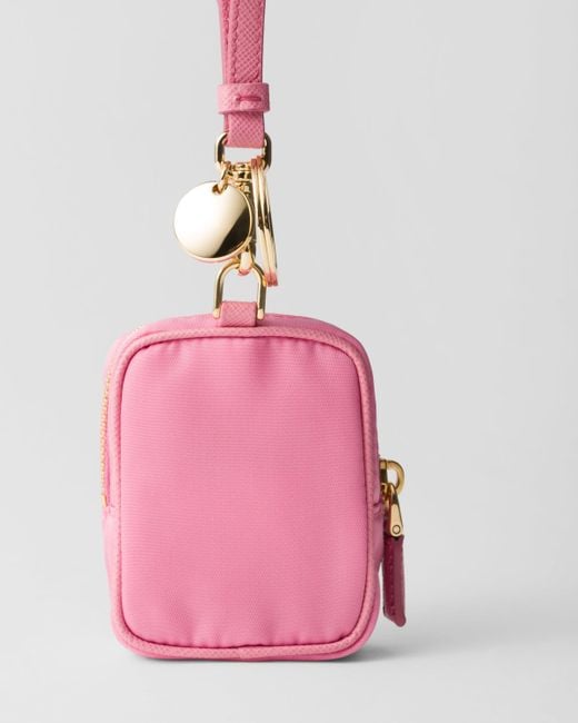 Mini Pochette Re-Edition 1978 En Re-Nylon Avec Porte-Clés Prada en coloris Pink