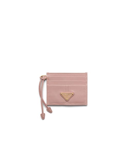 Prada Pink Leather Card Holder