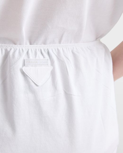 Prada White Jersey Slip