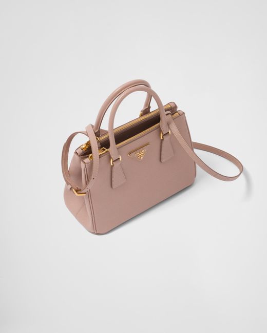 Prada Pink Small Galleria Saffiano Leather Bag