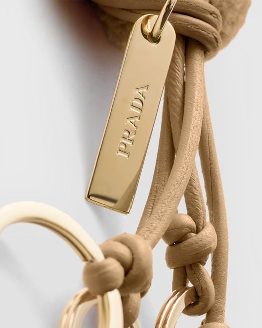 Ciondolo Portachiavi di Prada in White