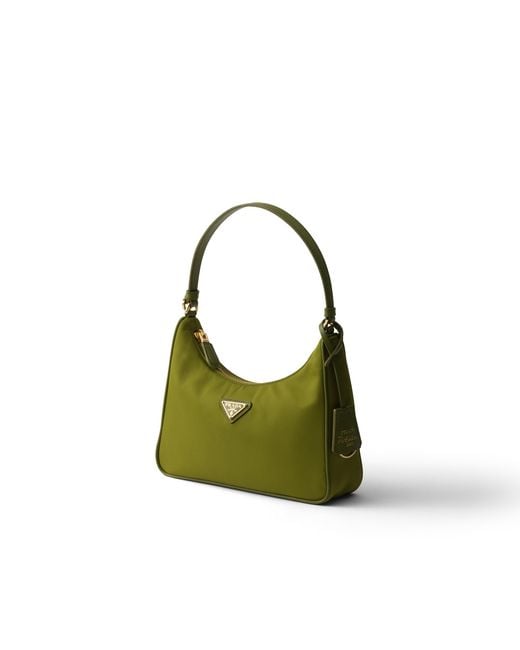 Prada Green Re-Edition 2005 Re-Nylon And Saffiano Mini Bag