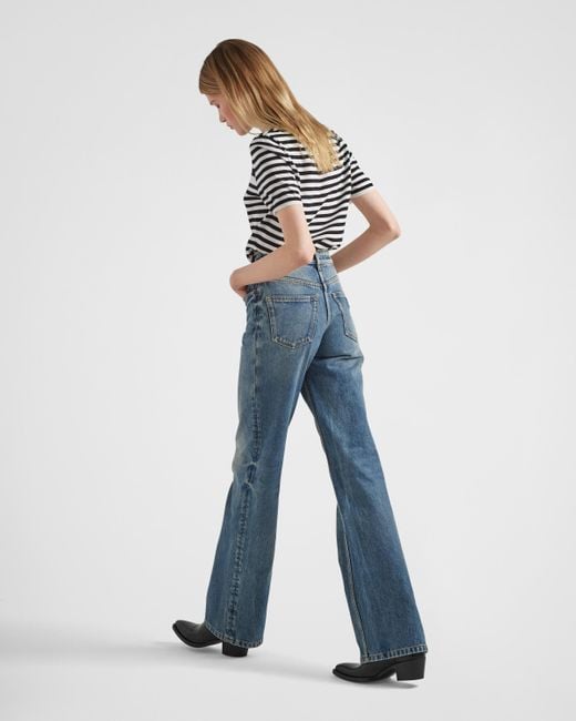 Prada Blue Five-Pocket Denim Jeans