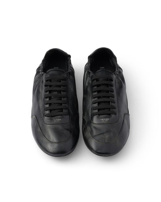 Prada Sneakers Collapse Aus Leder in Black für Herren